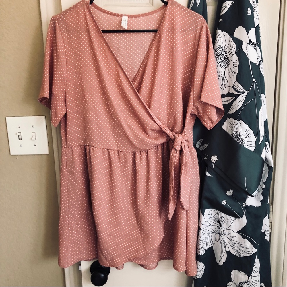 Flowey faux wrap blouse